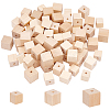 90pcs 3 Style Wood Beads WOOD-PH0009-45-1