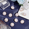 Plastic Imitation Pearl Shank Buttons FIND-NB0003-71KCG-5