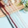 12m 6 Colors Braided Net Lace Elastic Cord/Band OCOR-AR0001-26-4