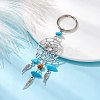 Woven Web/Net with Wing Alloy Pendant Keychain KEYC-JKC00587-02-3