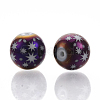 Christmas Electroplate Glass Beads EGLA-R113-07G-2
