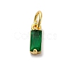 Brass Pave Cubic Zirconia Charms KK-F894-13G-03-1