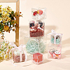 Transparent Plastic PET Box Gift Packaging CON-WH0052-6x6cm-4