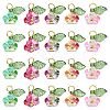 50Pcs 5 Colors Glass Charms FIND-CJ0001-15-9