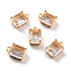 Rack Plating Brass Glass Charms KK-D070-04G-1