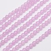 Natural & Dyed Malaysia Jade Bead Strands G-A146-4mm-A17-3