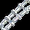 Electroplate Glass Beads Strands GLAA-K064-01A-09-1