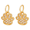 2Pcs 925 Sterling Silver Micro Pave Clear Cubic Zirconia Paw Print Charms STER-PH0004-65-1
