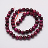 Natural Tiger Eye Bead Strands G-P230-08-C-6mm-2