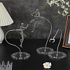 Plastic with Zinc Alloy Model Assembled Action Figure Display Holders with Hexagon Base ODIS-WH0038-219A-4