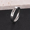 Heart Wing Pattern 304 Stainless Steel Finger Rings FS-WGA5734-15-1