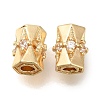 Brass Micro Pave Cubic Zirconia KK-Q001-07G-1