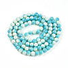 Transparent Baking Paint Glass Beads Strands DGLA-N009-8mm-05-3