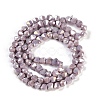 Electroplate Glass Beads Strands EGLA-B009-05A-09-3