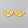 Lemon Crystal Rhinestone Embroidery Sew on Cloth Patches PATC-WH0008-182B-1