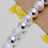 8mm Brass Ball Chain Bracelets for Women BJEW-BB12486-2