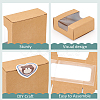 Square Paper Storage Gift Boxes with Clear Visible Window CON-WH0095-65A-4