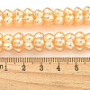Transparent Spray Painted Glass Beads Strands GLAA-P066-01D-5