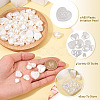 220Pcs 9 Styles ABS Plastic Imitation Pearl Beads KY-TA0001-51-5