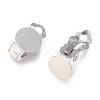 Tarnish Resistant 304 Stainless Steel Clip-on Earring Findings STAS-E482-16P-1