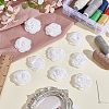24Pcs 3D Rose Flower Polyester Computerized Embroidered Ornament Accessories DIY-HY0002-58-4