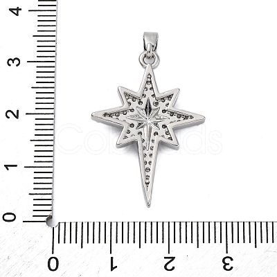 Brass Micro Pave Cubic Zirconia Pendants KK-V009-27G-1