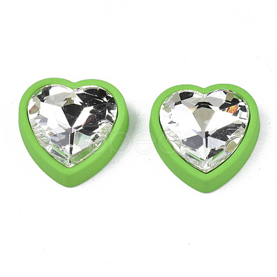 Rubberized Style Acrylic Rhinestone Cabochons X-MACR-T042-01B-1