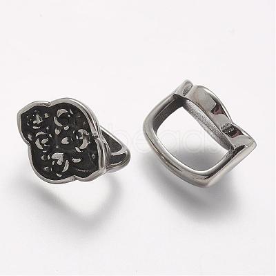304 Stainless Steel Slide Charms STAS-L188-25AS-1