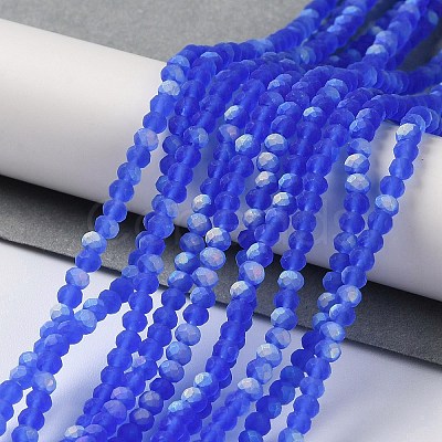 Imitation Jade Glass Beads Strands LS-EGLA-A034-T2mm-MB31-1