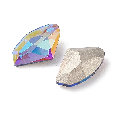 Glass Rhinestone Cabochons RGLA-L029-11B-BBLA-1