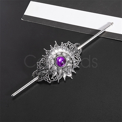 Alloy with Resin Hair Sticks PW-WG4FC6F-02-1