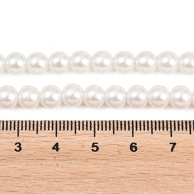 Eco-Friendly Dyed Glass Pearl Round Beads Strands HY-A002-6mm-RB001-1