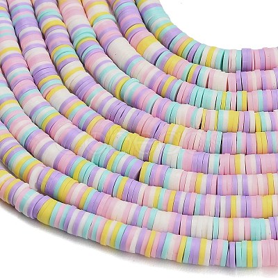 Handmade Polymer Clay Beads Strands PY-CBA21A8-01G-1