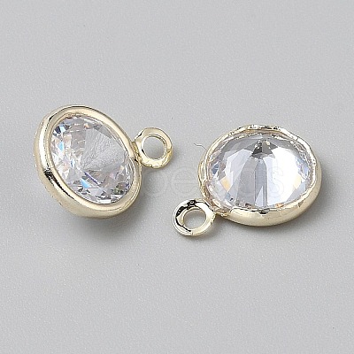 Alloy Micro Pave Cubic Zirconia Pendant FIND-WH0432-12C-G-1
