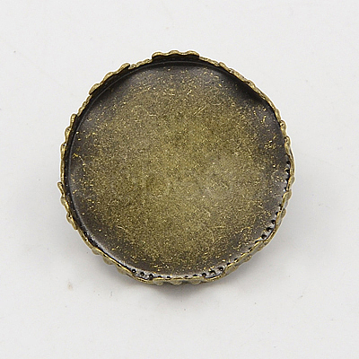 Brass Pendant Cabochon Settings for Glass Globe LS-KK-D268-02AB-NF-1