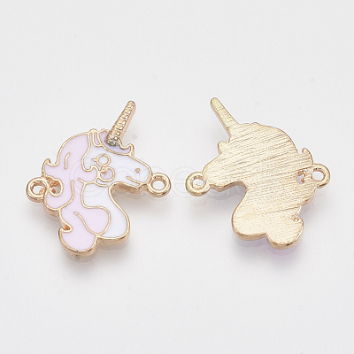Light Gold Tone Alloy Links connectors PALLOY-T072-002LG-1