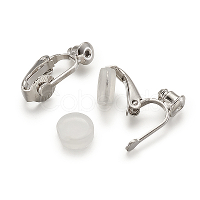 Brass Clip on Earring Findings DIY-TA0002-19P-1