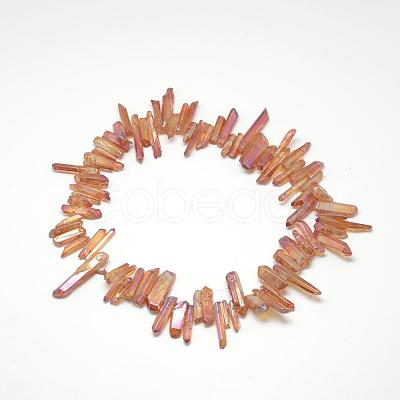 Natural Quartz Crystal Beads Strands G-R435-09E-1