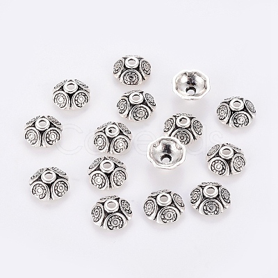 Tibetan Style Alloy Bead Caps LS-LF0652Y-1