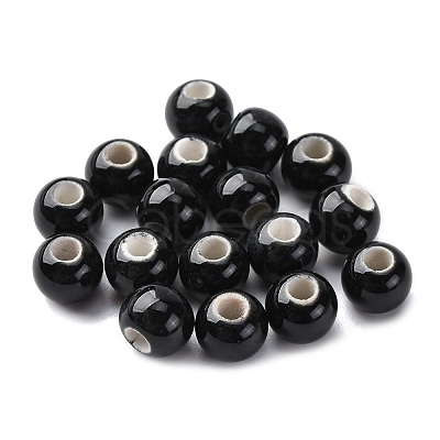 Bright Glazed Porcelain Beads PORC-D300-A36-1