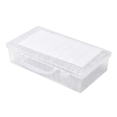 (Defective Closeout Sale: Scratched) Rectangle Plastic Organizer Handled Boxes CON-XCP0002-63-1