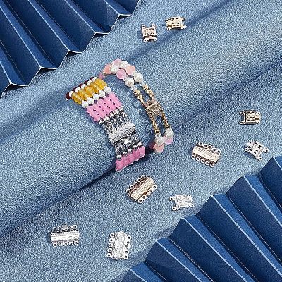 32PCS 2 Style 304 Stainless Steel Box Clasps STAS-UN0025-06-1