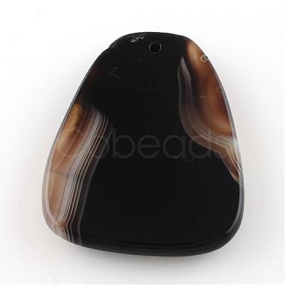 Natural Striped Agate/Banded Agate Pendants G-S208-07-1