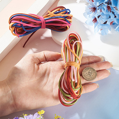 2 Bundles Faux Suede Cord Sets LW-TA0001-08F-1