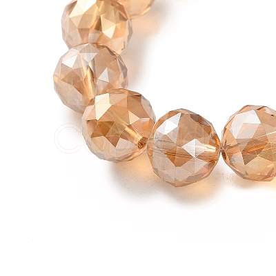 Transparent Electroplate Glass Beads Strands EGLA-N002-34D-F01-1