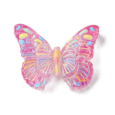 Spray Painted Resin Decoden Cabochons RESI-C045-07E-1