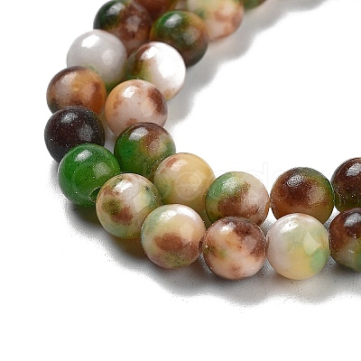 Jade Beads Strands G-D264-6mm-XH12-1