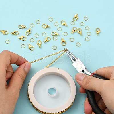 DIY Chains Bracelet Necklace Making Kit DIY-YW0005-82G-1