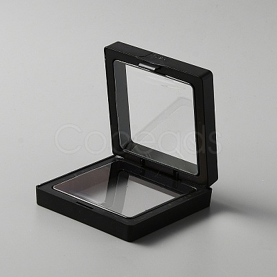 Plastic Jewelry Suspension Display Case CON-WH0088-31B-1
