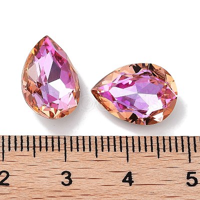Glass Rhinestone Cabochons RGLA-G020-06A-D502-1